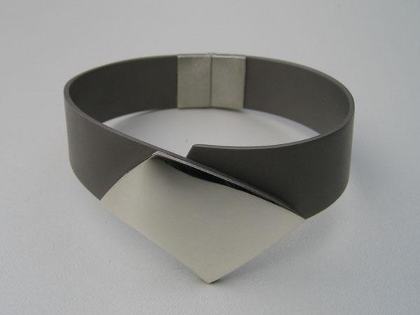 armband titanium en zilver